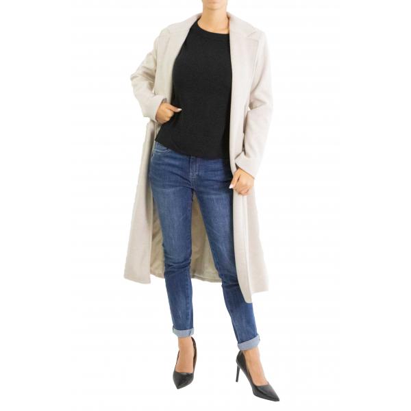 Cappotto con cinta Please